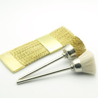 EasyNail ~ 3 sztuk na zestaw do czyszczenia paznokci miedzi szczotka druciana do wiertarki elektrycznej Bit Clean akcesoria Manicure narzędzie 2